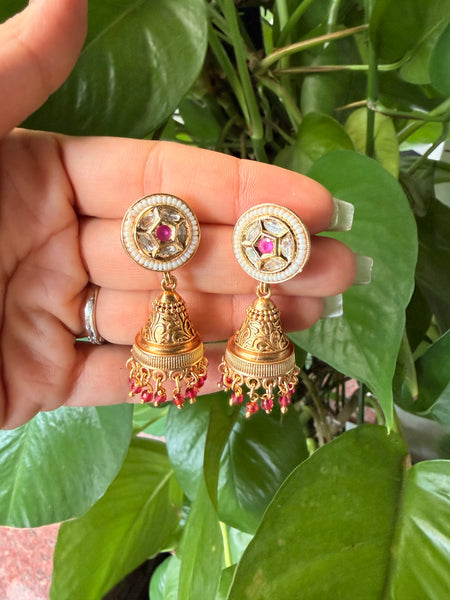 HERITAGE Rajwadi Gold Plated Choker Necklace Set