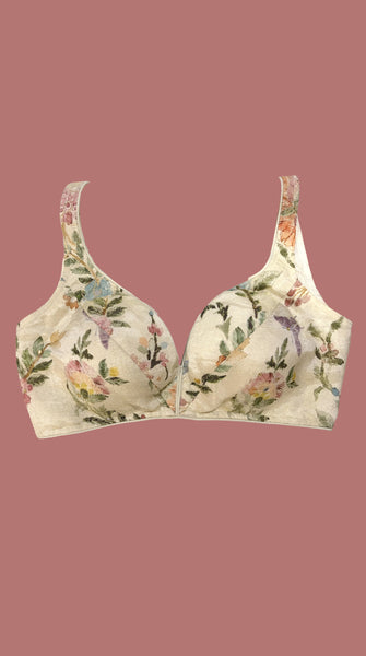 Cream Embroidered Blouse 34/36
