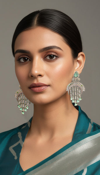 Mint Green AD Earrings