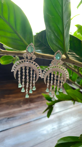 Mint Green AD Earrings