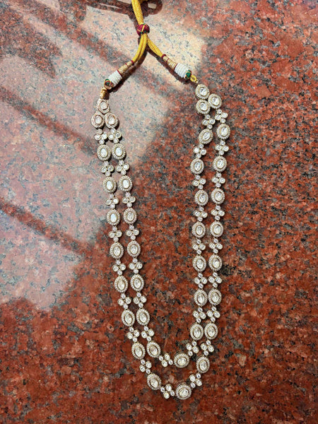 ROYALE Layered Polki Kundan Long Necklace Set - 3 Colours