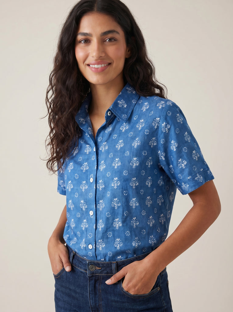 ZEN Blue Fern Shirt