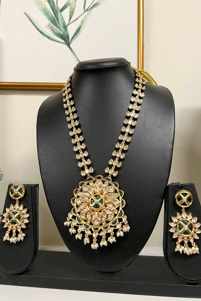 VIVAH Kundan long pearl necklace set