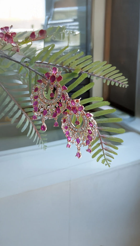 Ruby & Pink AD Earrings