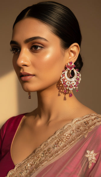 Ruby & Pink AD Earrings