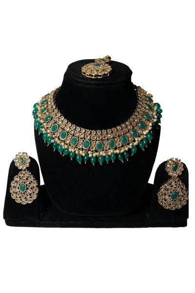 VIVAH Green Antique Necklace Set x 2 Designs