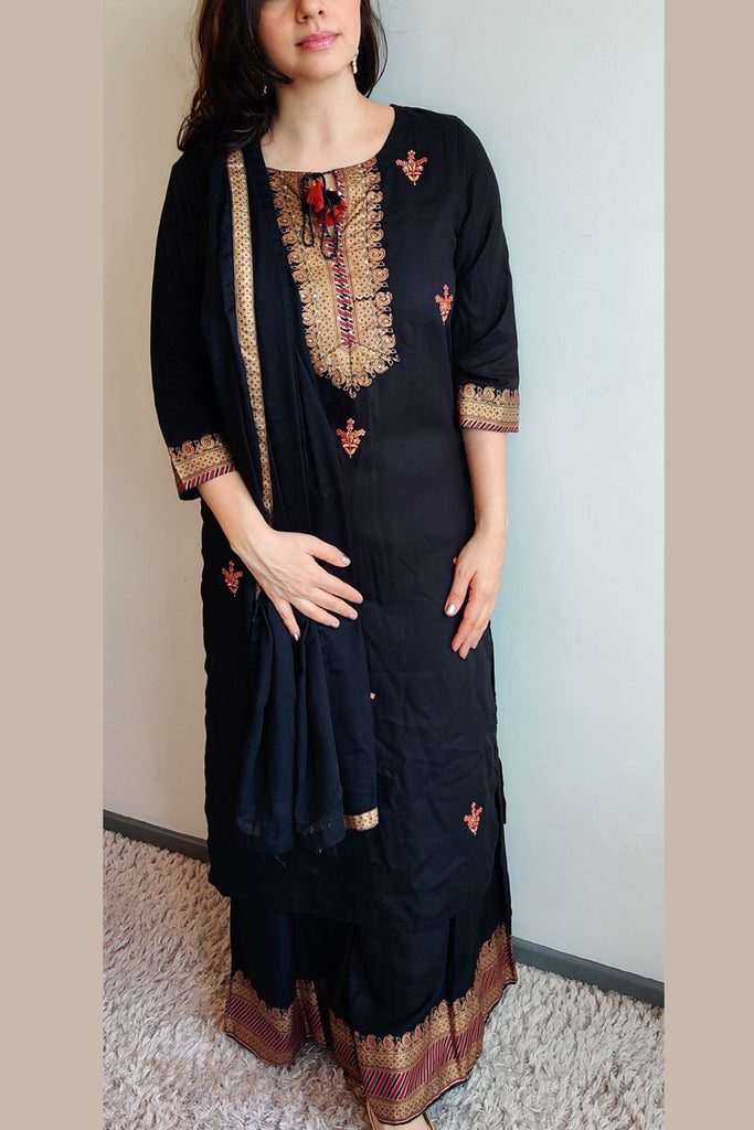 Cotton Sharara Suit - XXL
