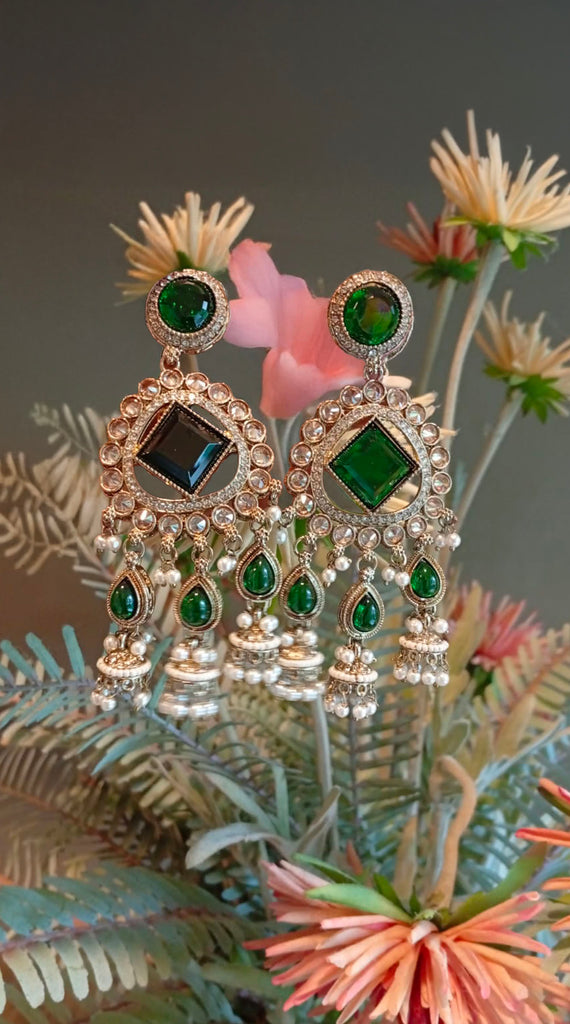 Green Antique Earrings
