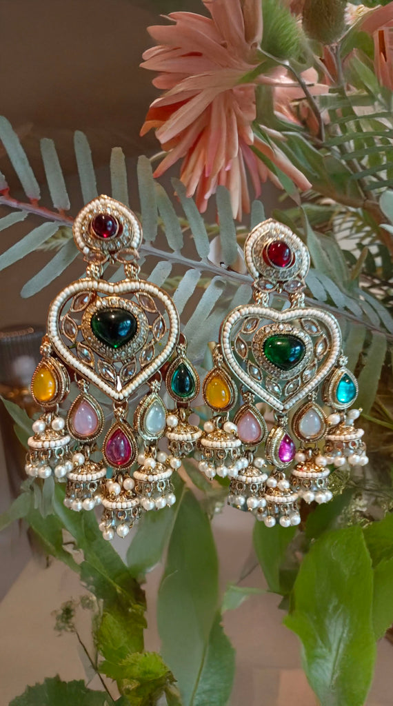 Multi-Coloured Antique Earrings x 4 Designs