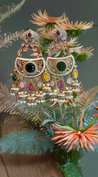 Multi-Coloured Antique Earrings x 4 Designs