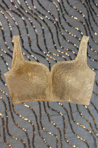 Gold Sequin Blouse - 38/40