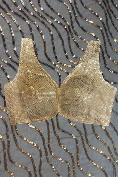 Gold Sequin Blouse - 38/40