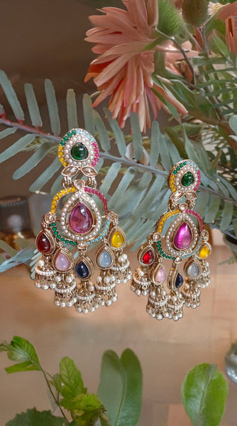 Multi-Coloured Antique Earrings x 4 Designs