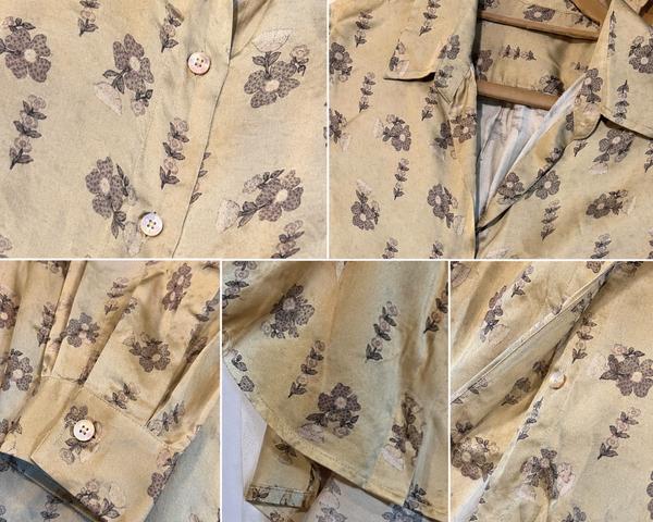 ZEN Antique Gold Bloom Shirt