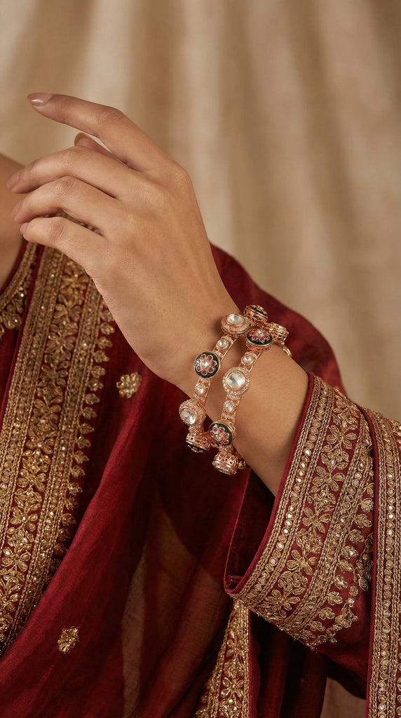 Heritage Meenakari Openable Kadas