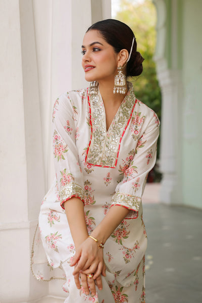 Off white Gotta Floral Palazzo Suit - L/XXL