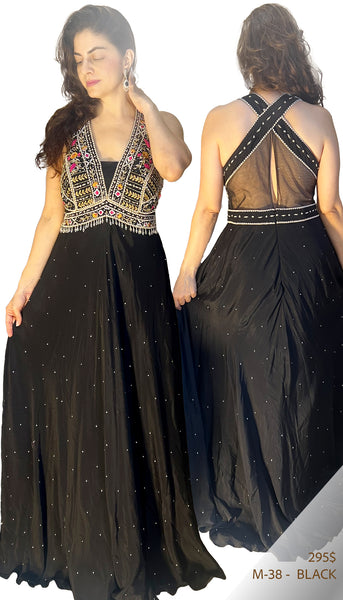 DIVA Black Evening Gown - M