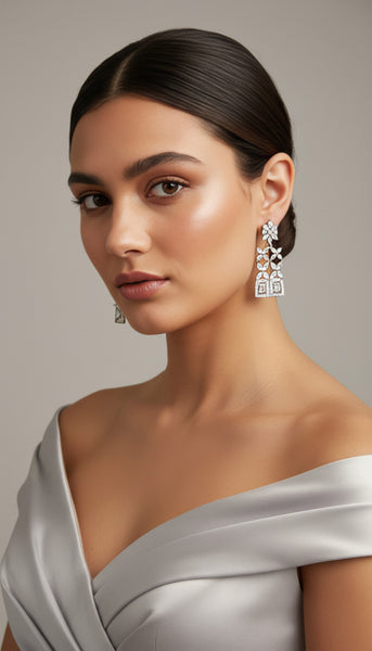 Silver AD Earrings