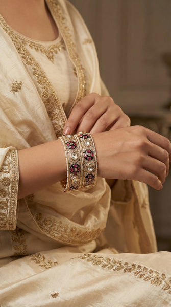 Heritage Meenakari Openable Kadas