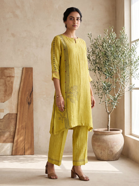 AUREVA Lime Blossom Linen Co-ord Set - 4XL