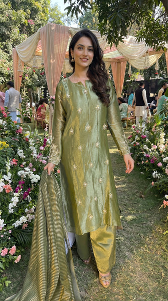 Olive Green Suit Set - XXL