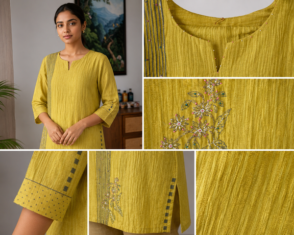 AUREVA Lime Blossom Linen Co-ord Set - 4XL
