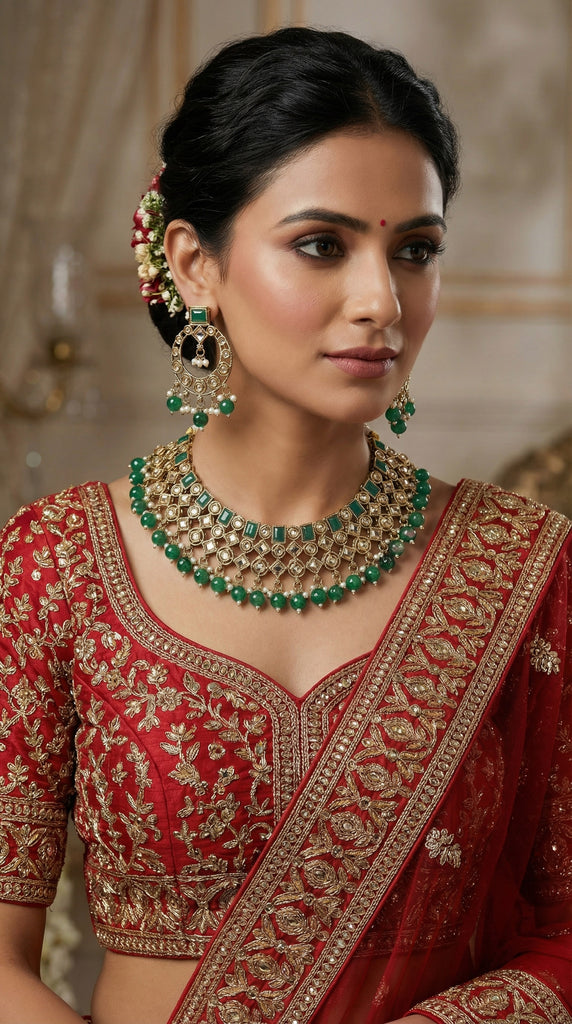 Antique Fine Polki Design Necklace x 3 Shades