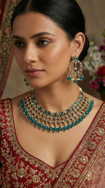 Antique Fine Polki Design Necklace x 3 Shades