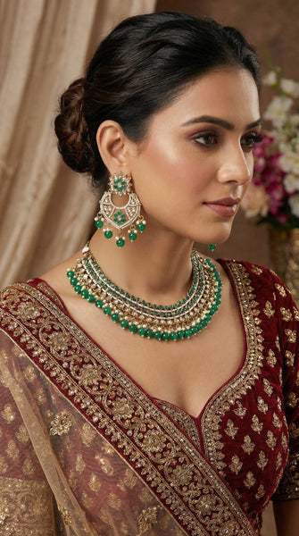 Antique Fine Polki Design Necklace x 2 Shades