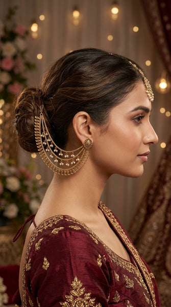 MIRA Gold Pearl Leaf Kaan Chain