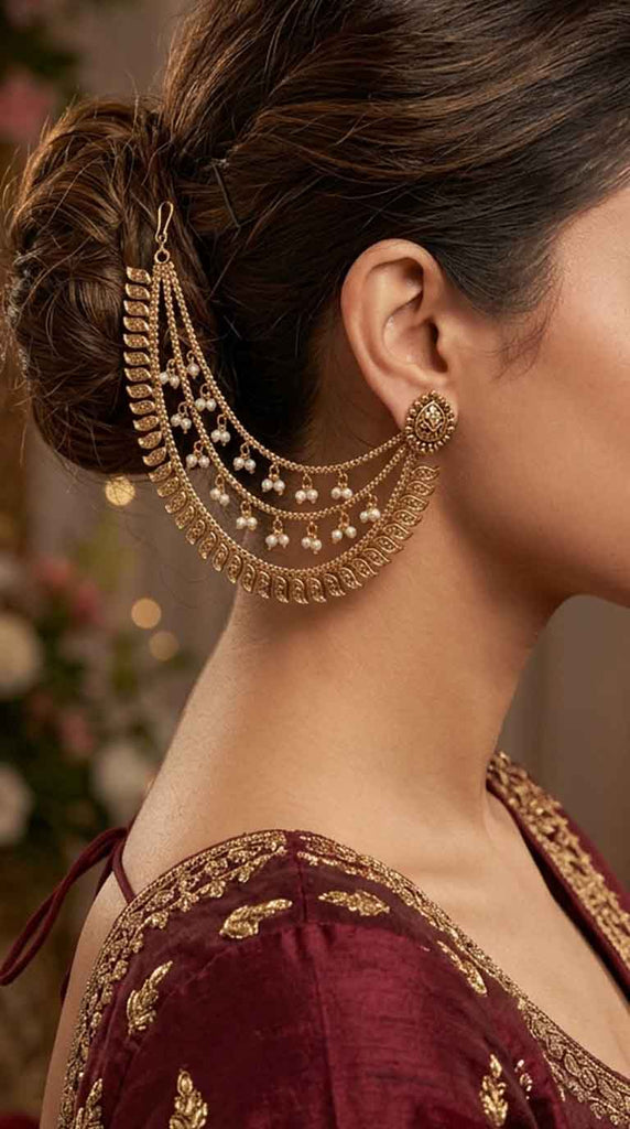 MIRA Gold Pearl Leaf Kaan Chain