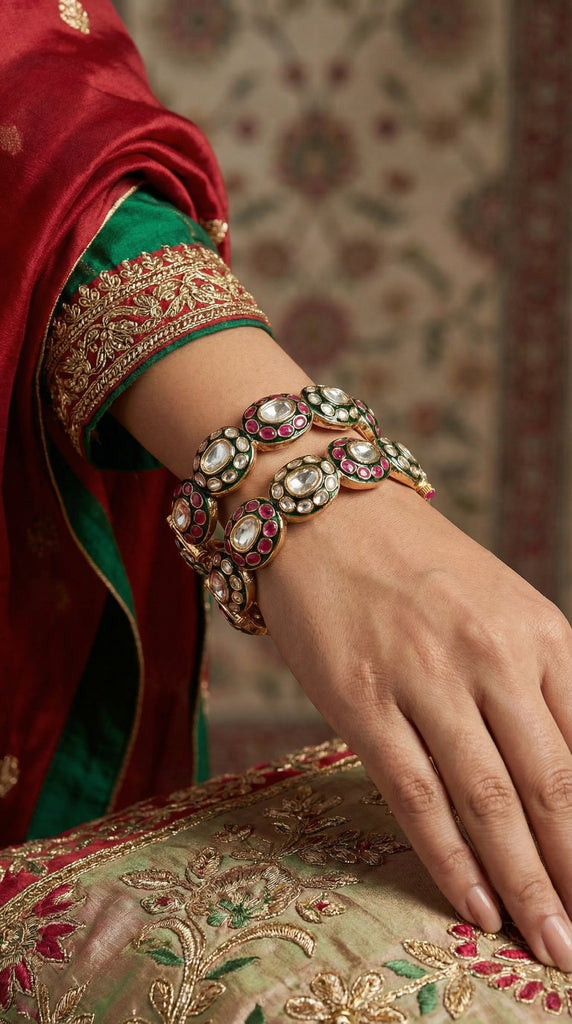 Heritage Meenakari Openable Kadas