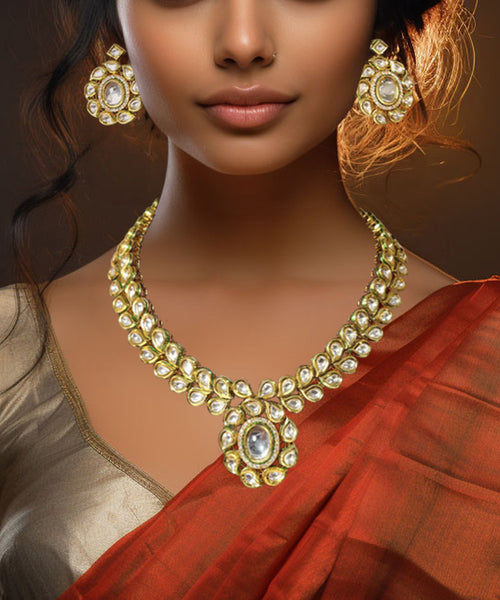 Kundan Drop  Necklace Set x 3 Designs