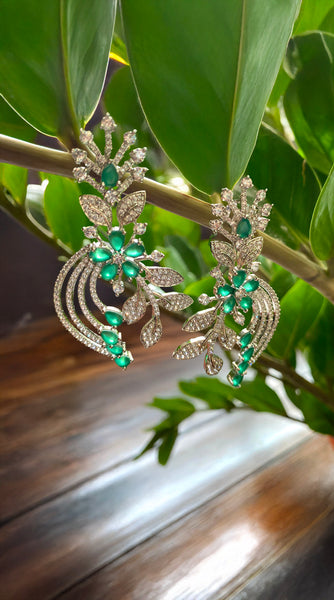 Emerald Green AD Earrings