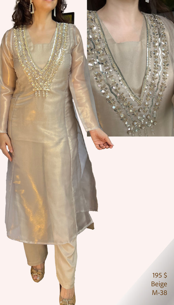 Shimmer Organza Suit Set