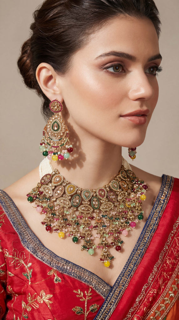 Heritage Grand Multicolour Choker Necklace Set