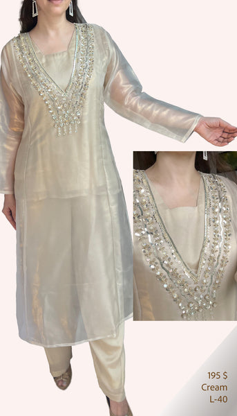 Shimmer Organza Suit Set