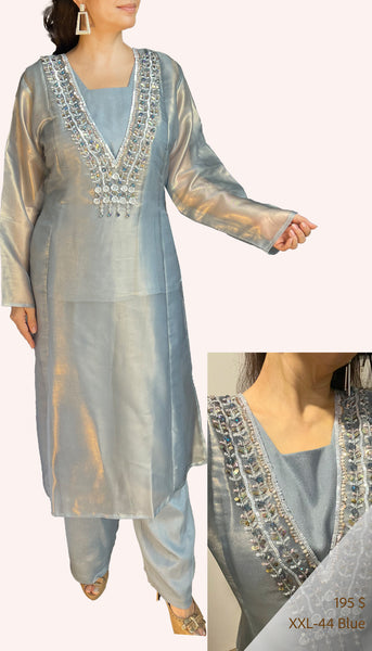 Shimmer Organza Suit Set