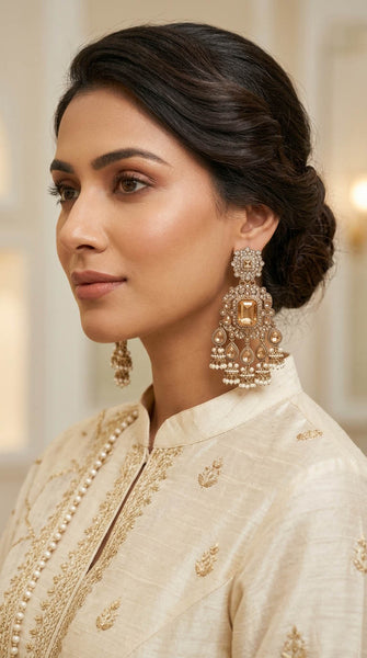 MEERA Antique Dangler Rani Earrings