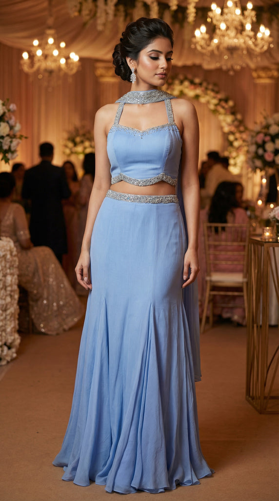 KANAYA Powder Blue Fusion Skirt - S