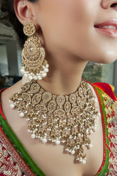 Heritage Grand Pearl Choker Necklace Set