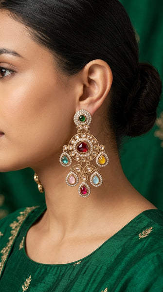 MEERA Antique Dangler Rani Earrings