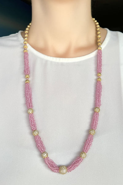 KIARA Beaded Long Necklace Set - 3 Designs