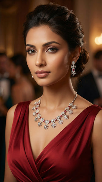 Ruby AD Necklace Set