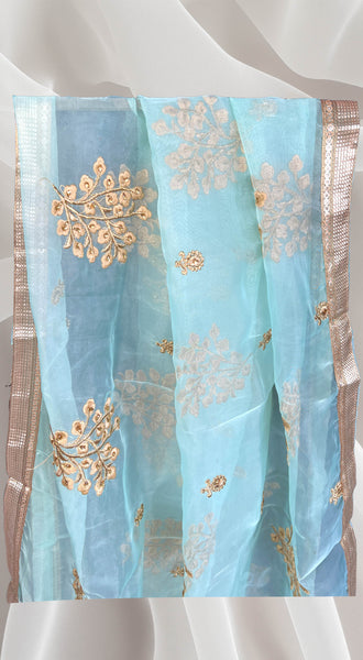 Light Mint Green Organza Dupatta