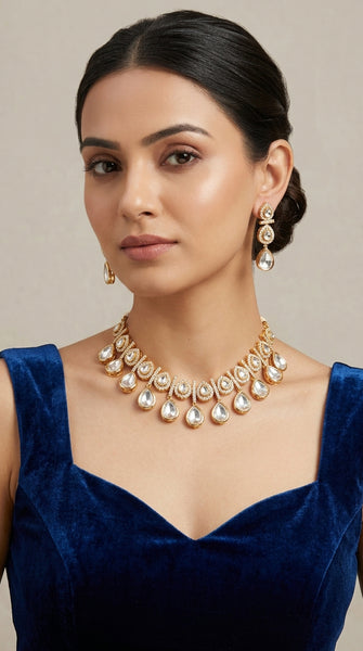 DIVA Fine Kundan Necklace Set