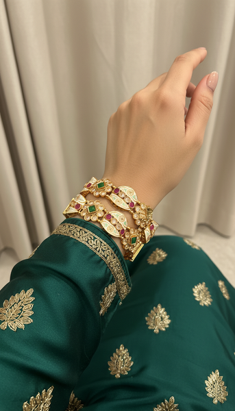 Heritage Meenakari Openable Kadas