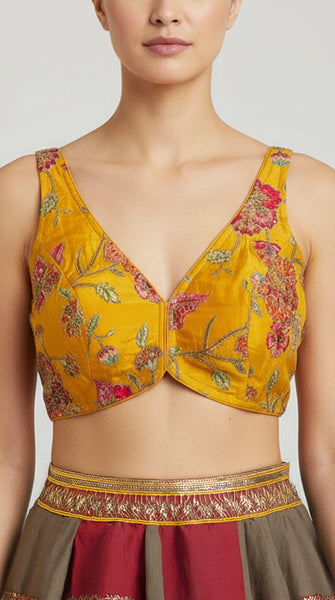 Yellow Embroidered Blouse 34/36/38