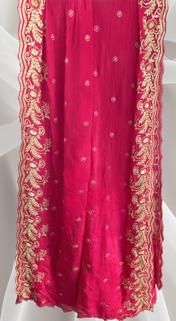 Pink Chiffon Dupatta