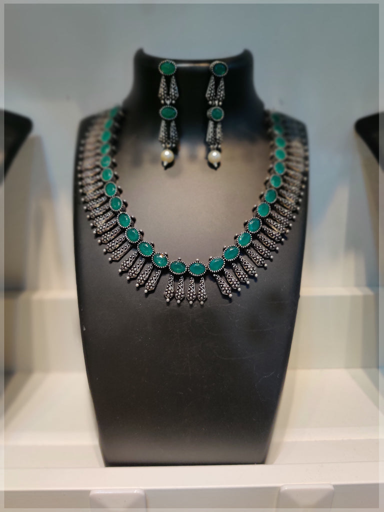 Oxidised Silver Necklace